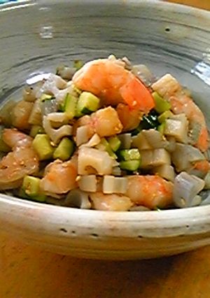 えび・きゅうり・れんこんの美味ナムル♪-レシピのメイン写真