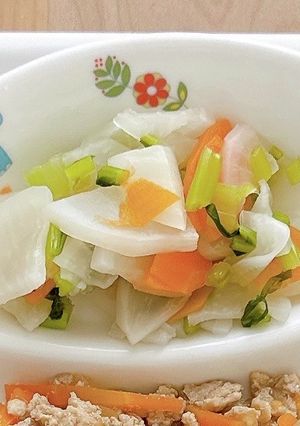 【保育園給食】かぶと人参の甘酢漬け-レシピのメイン写真