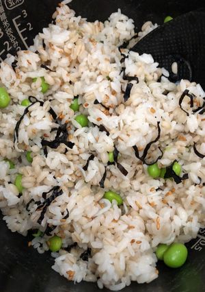 枝豆と塩昆布の混ぜご飯-レシピのメイン写真