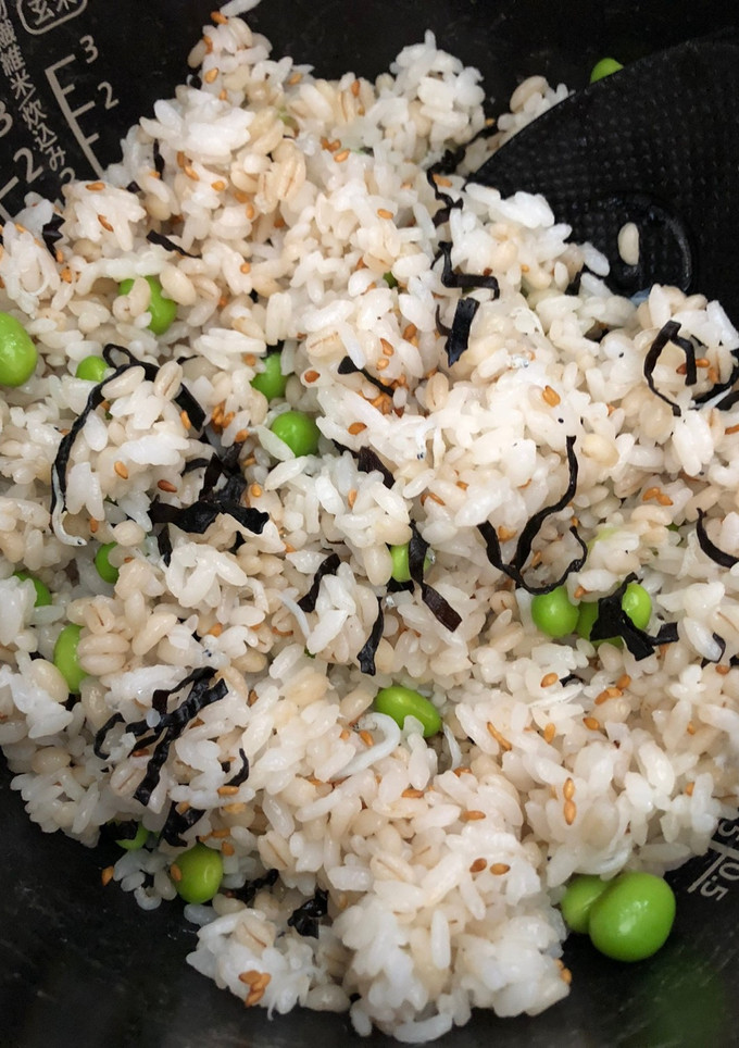 枝豆と塩昆布の混ぜご飯-レシピのメイン写真