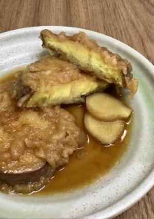 日本酒のあて/さつま芋天の甘辛煮-レシピのメイン写真