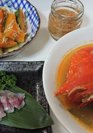簡単ワタリガニのスープ-レシピのメイン写真