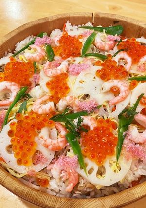 おいしいよ！お祝いの手作り五目ちらし♪-レシピのメイン写真