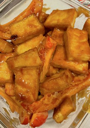 甘辛ポックムソースでパパッと厚揚げ焼き-レシピのメイン写真