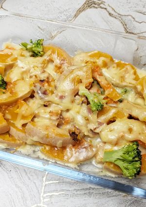 簡単!バターナッツカボチャのグラタン風-レシピのメイン写真