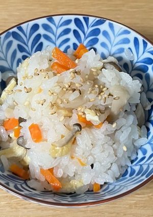 鍋で炊く炊き込みご飯-レシピのメイン写真