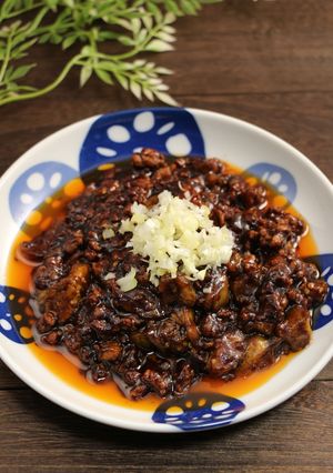 超簡単!焼かない焼き茄子の黒麻婆-レシピのメイン写真