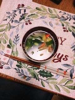 簡単にも野菜を摂取!白だしのお吸い物-レシピのメイン写真