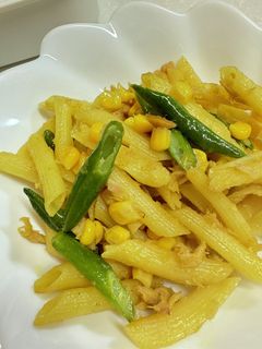 さっと出来るペンネのカレーマヨ炒め♪-レシピのメイン写真