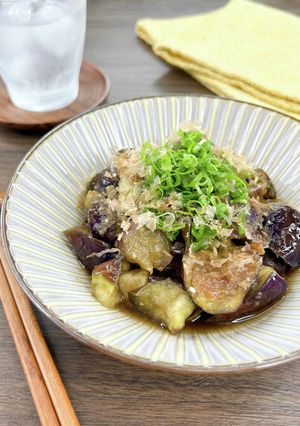 レンジで簡単＊生姜香る茄子の白だし煮＊-レシピのメイン写真