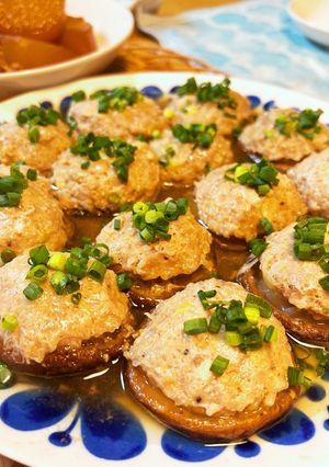 レンジ♡スープがじゅわとろ椎茸肉詰め蒸し-レシピのメイン写真