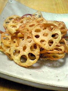 料亭風蓮根の素揚げ-レシピのメイン写真