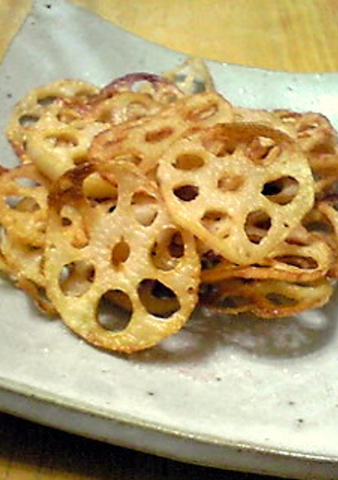 料亭風蓮根の素揚げ-レシピのメイン写真