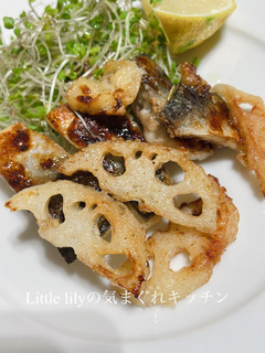鯖と蓮根のにんにく麹焼き-レシピのメイン写真