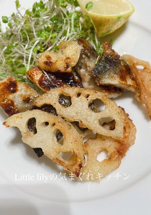 鯖と蓮根のにんにく麹焼き-レシピのメイン写真