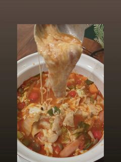 豚バラでトマトチーズ鍋スープパスタ-レシピのメイン写真