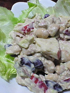 ツナとアボカドの豆サラダ-レシピのメイン写真