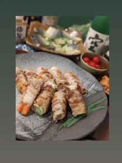 極旨焼肉のタレを楽しむ為のシンプル肉巻き-レシピのメイン写真