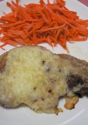 オーブンで簡単♪豚肉のホワイトソース焼き-レシピのメイン写真