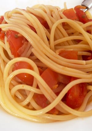 残った昆布出汁でほったらかしスープパスタ-レシピのメイン写真