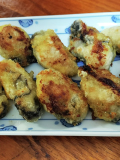 簡単!牡蠣を片栗粉まぶして焼いたやつ〜!-レシピのメイン写真