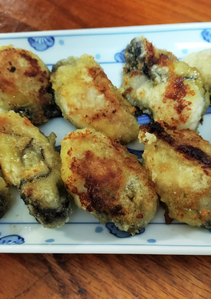簡単！牡蠣を片栗粉まぶして焼いたやつ〜！-レシピのメイン写真