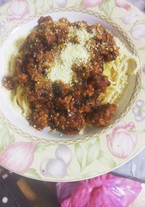 美味しい！合い挽き肉でボロネーゼ♪-レシピのメイン写真