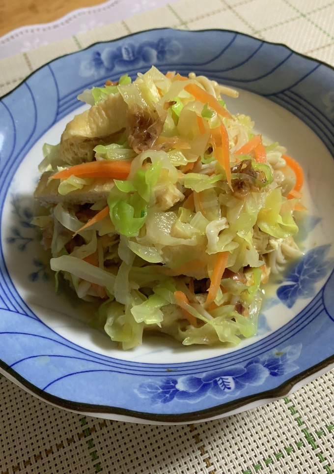 キャベツと油揚げの煮浸し♪-レシピのメイン写真