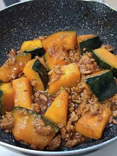 かぼちゃのそぼろ煮-レシピのメイン写真