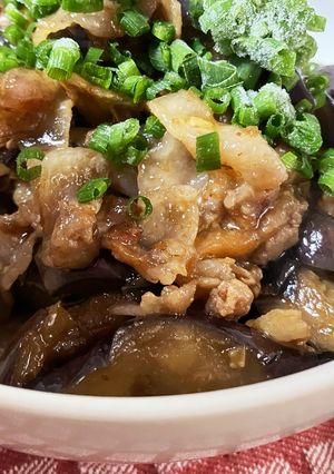 無限ごはん♪なすと豚バラ肉の甘辛煮-レシピのメイン写真