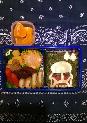 簡単キャラ弁　進撃の巨人-レシピのメイン写真