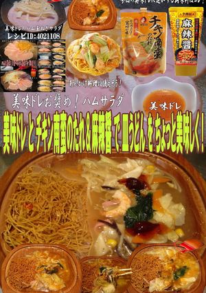 美味ドレとチキン南蛮＆麻辣醬で皿うどん！-レシピのメイン写真