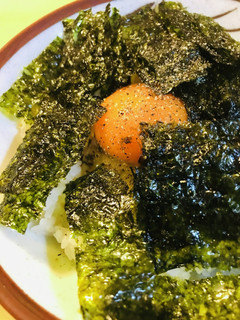 玉かけごはん●スパイシーふりかけ&海苔-レシピのメイン写真