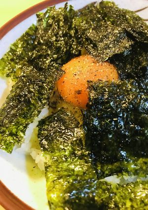 玉かけごはん●スパイシーふりかけ&海苔-レシピのメイン写真