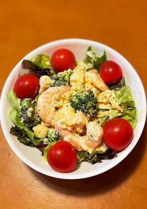 ブロッコリーとエビのサラダ-レシピのメイン写真