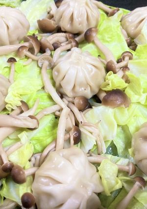 小籠包とキャベツとしめじ蒸し-レシピのメイン写真