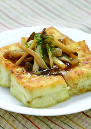 木綿豆腐のきのこあんかけ-レシピのメイン写真