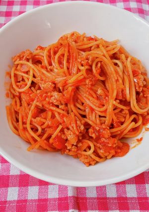暗殺者パスタ ミートパスタ-レシピのメイン写真