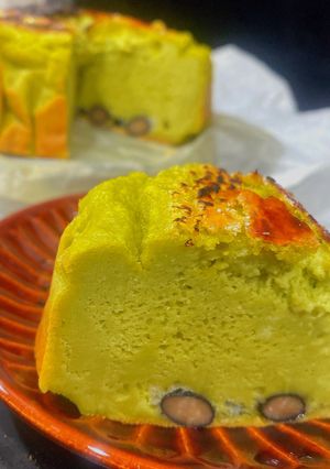 抹茶アイスで米粉バスクチーズケーキ-レシピのメイン写真