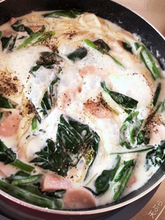 牛乳だけで!ほうれん草のクリーム煮-レシピのメイン写真