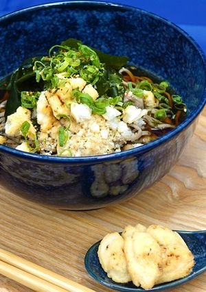 『ふんわりごぼう天』たっぷり！たぬき蕎麦-レシピのメイン写真