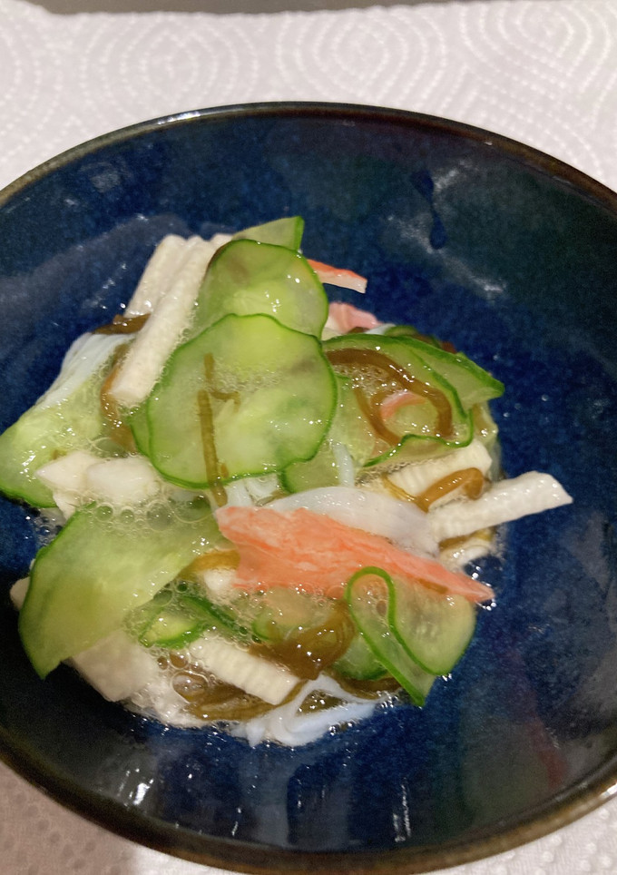 長芋ともずくの酢の物-レシピのメイン写真