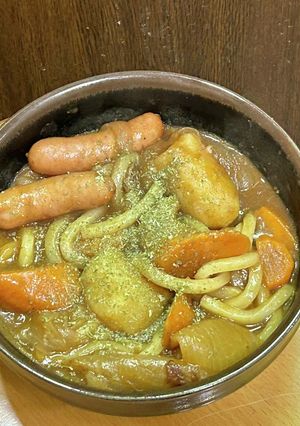 ビーフシチューの残りでうどん-レシピのメイン写真