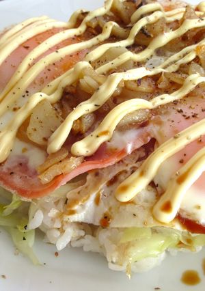 【 ハムエッグガーリック醤油飯 〗-レシピのメイン写真
