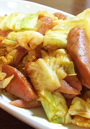 レンジで手早く♪キャベツのケチャップ炒め-レシピのメイン写真