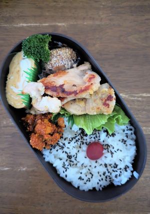 JK☆鶏むねカリカリチーズ焼き弁当♪-レシピのメイン写真