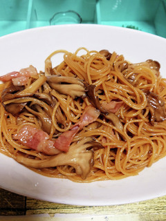 ベーコンと舞茸のパスタ-レシピのメイン写真