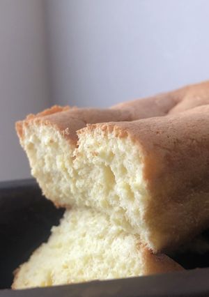 卵1つでシンプル別立てスポンジケーキ風-レシピのメイン写真