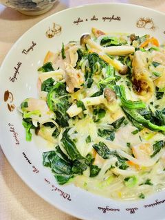 とろ〜り♪ほうれん草もやしのクリーム煮♡-レシピのメイン写真