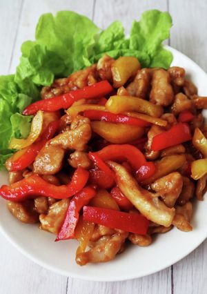 簡単☆パプリカと鶏肉のオイマヨ炒め-レシピのメイン写真